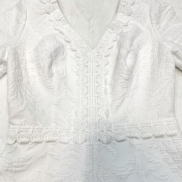 Lilly Pulitzer White Zina Stretch Romper Pineapple Size 0 - Picture 4 of 10